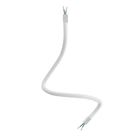 Kit Creative Flex flexibele buis bekleed met witte RM01 stof met metalen eindstukken