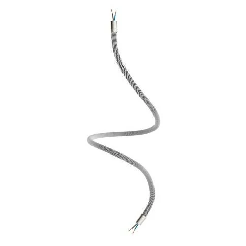 Kit Creative Flex flexibele buis bekleed met zwart/wit RZ04 stof met metalen eindstukken