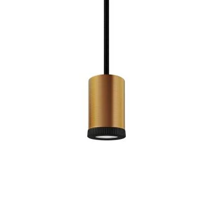 Mini lamp LED GU1d0 - geborsteld koper