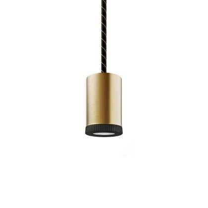 Mini lamp LED GU1d0 - geborsteld brons