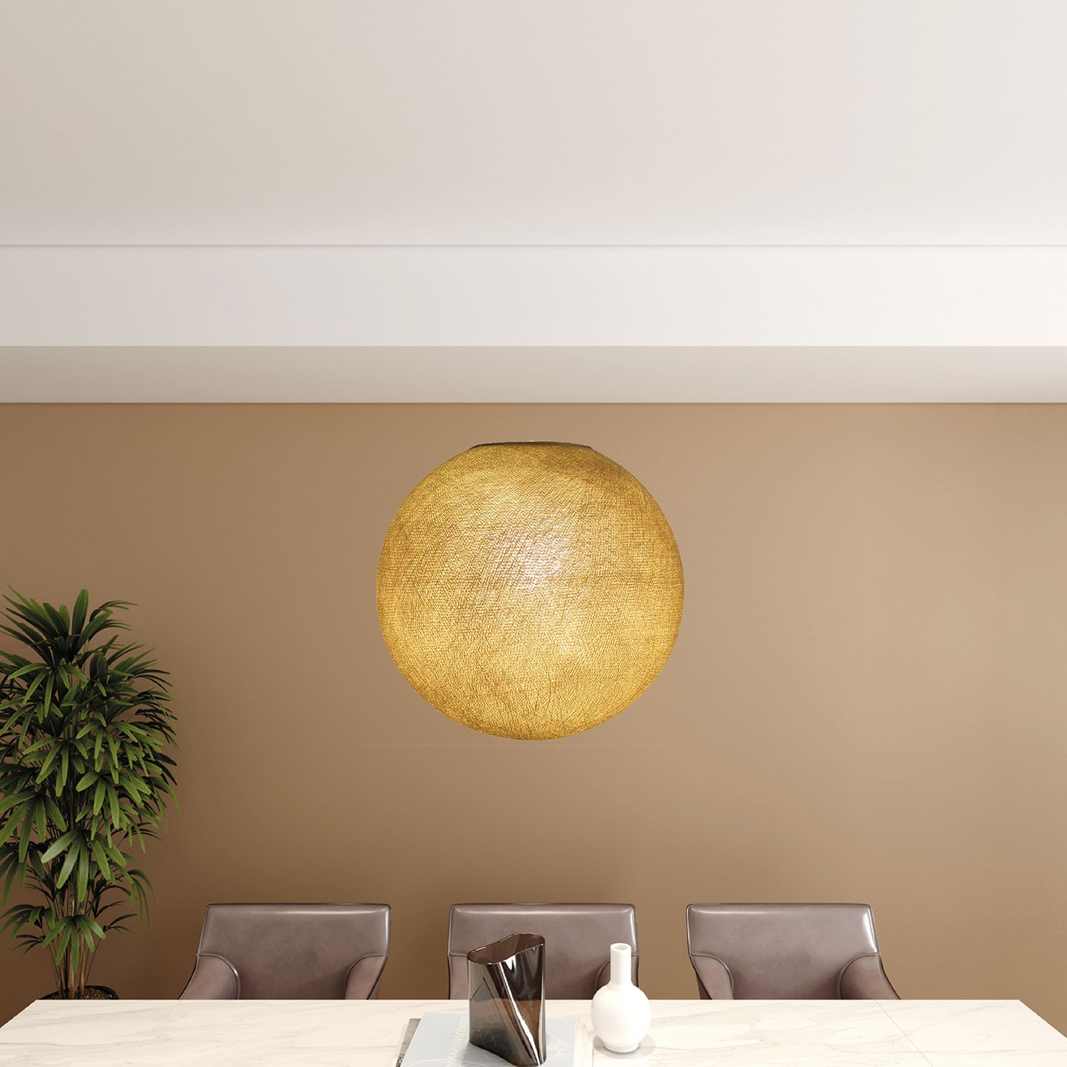 Sphere Lampenkap in vezel - 100% handgemaakt