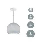Hanglamp met hangemaakte Dome Lampenkap