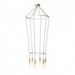 6 Pendels dubbele Ring Cage P-Light Lamp
