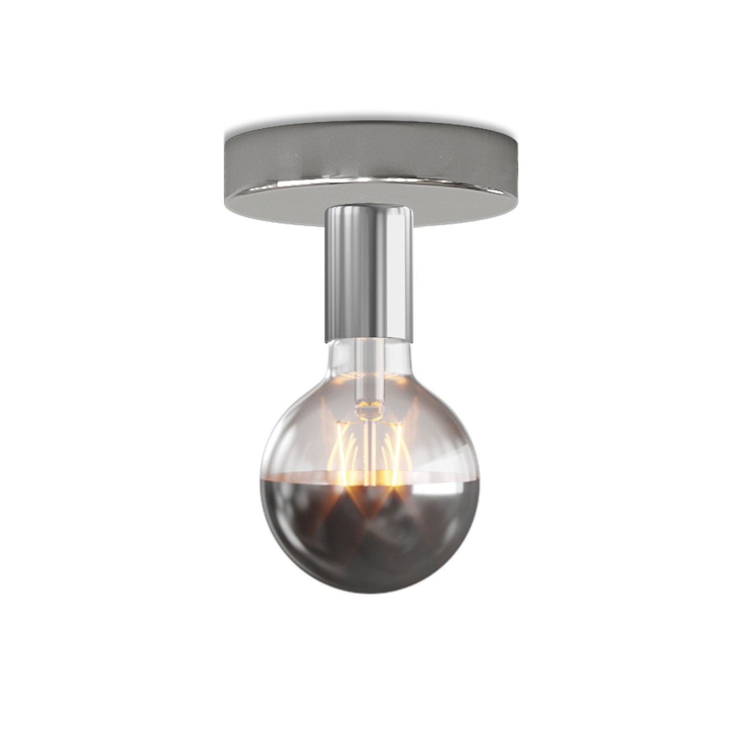Fermaluce metalen lamp met Globe LED lichtbron