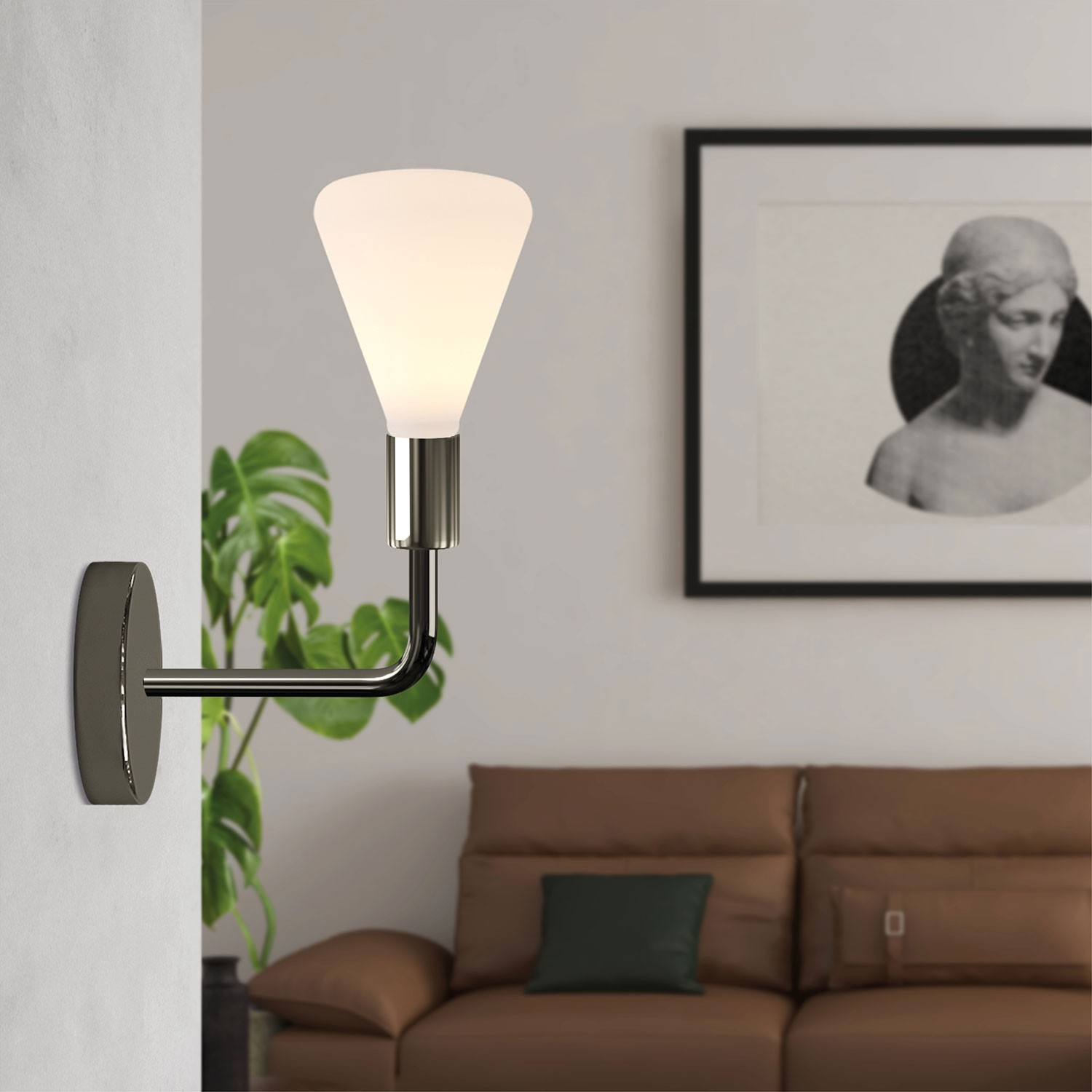 Fermaluce Elle metalen lamp met Siro LED lichtbron