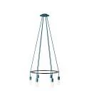 6 Pendels Cage Edison ST64 Lamp