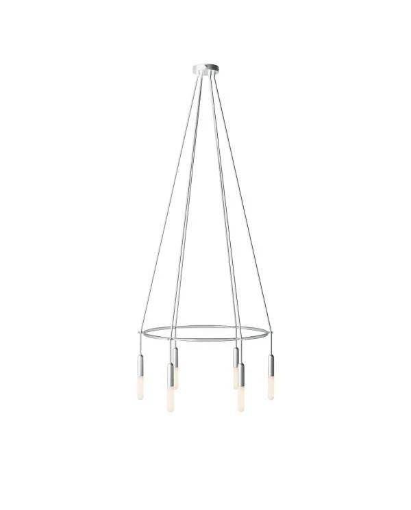 6 Pendels Cage P-Light Lamp
