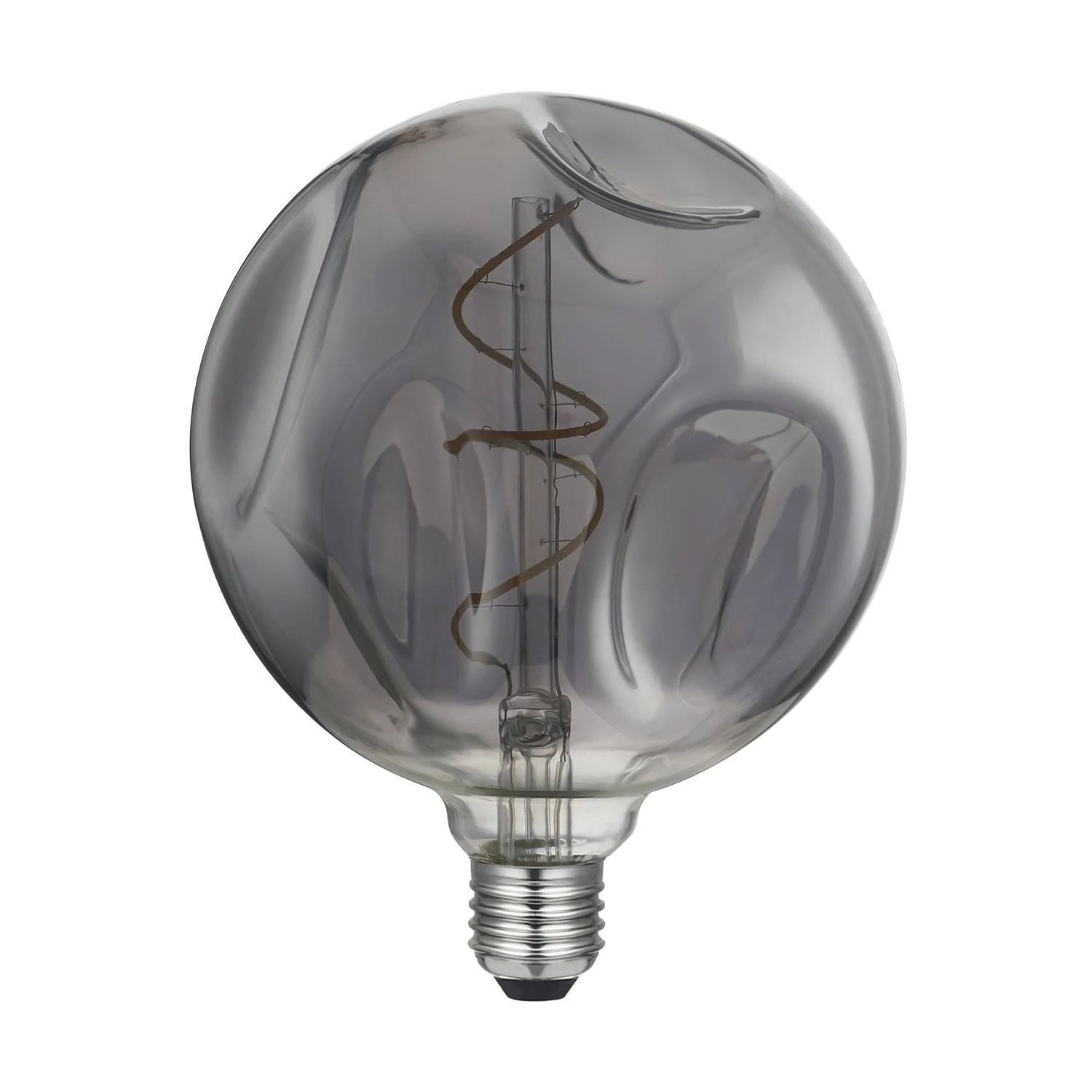 4 Pendels dubbele Cage incl. gedeukte Globe Lamp