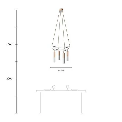 E-Snake EIVA Draagbare buitenlamp IP65 met 3 lampen