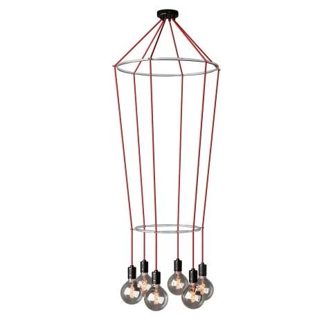 E-Snake EIVA Draagbare buitenlamp IP65 met 3 lampen met lampenkappen