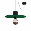 Mini Ellepì 'Solid Color' platte lampenkap ideaal voor hanglampen,wandlampen of voor snoerverlichting,24cm diam. Made in Italy
