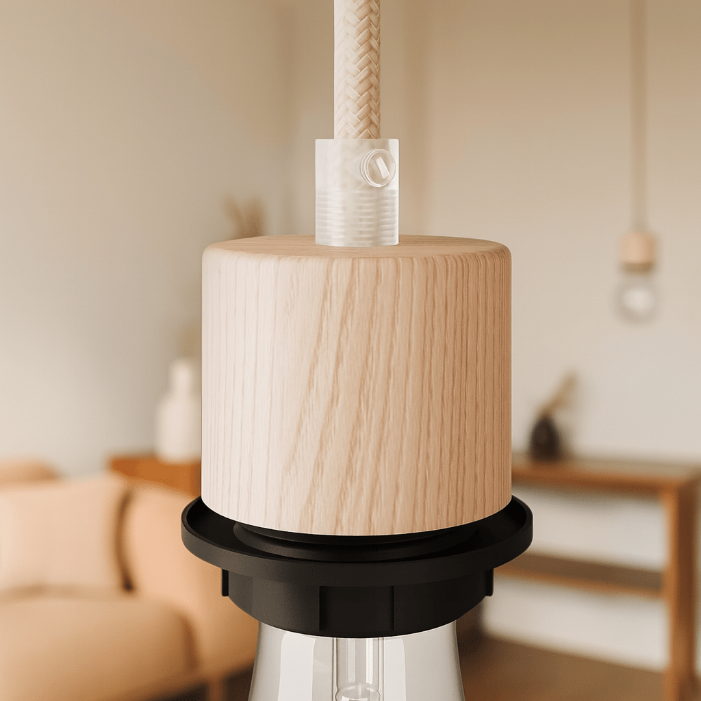 Portalampada in legno - Creative Cables