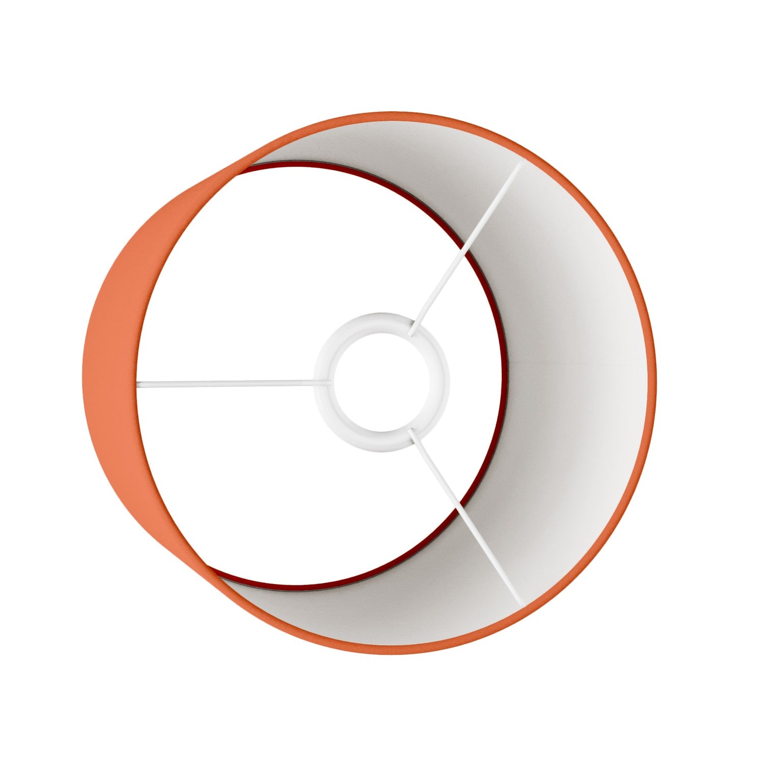 Paralume Cilindro M in tessuto con attacco E27 - Made in Italy - Cinette Aragosta