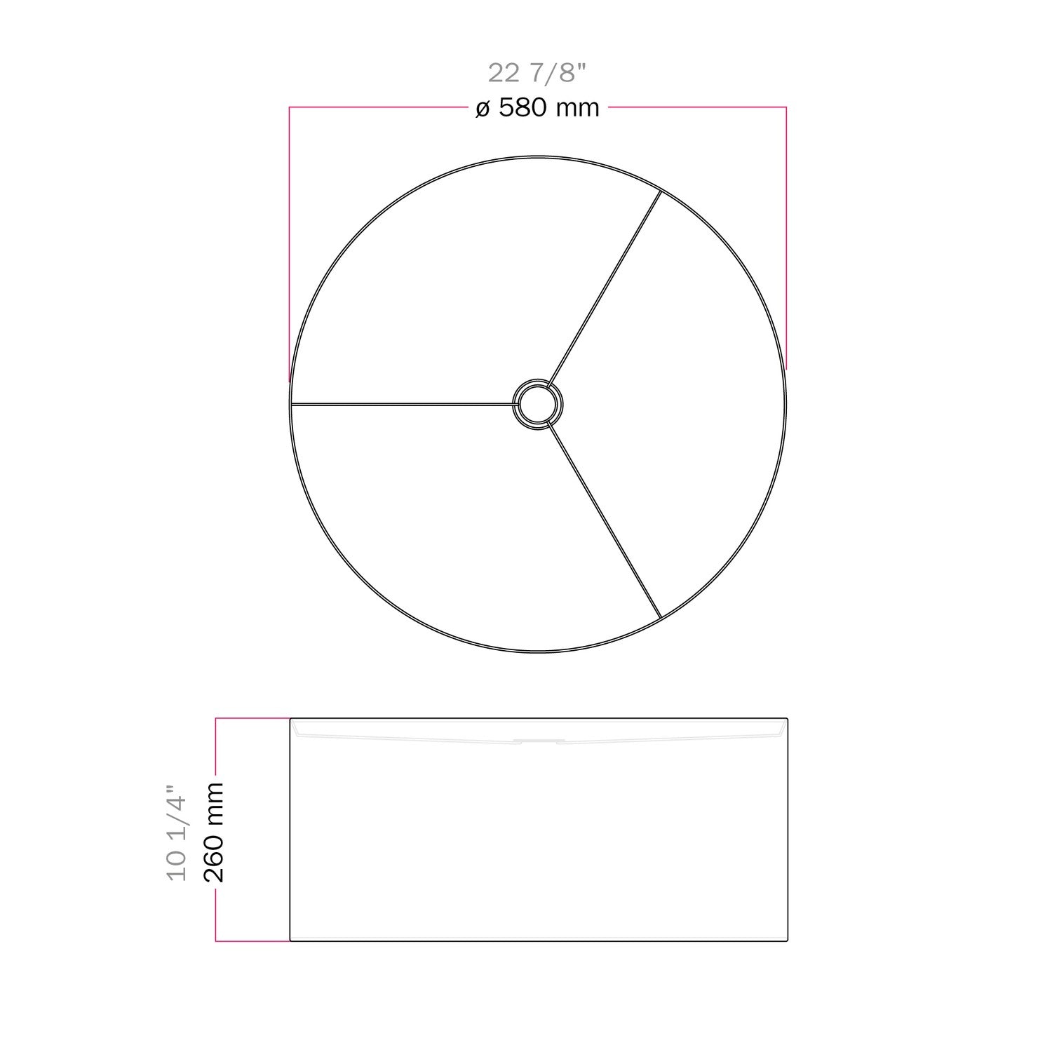 Paralume Cilindro XXL in tessuto con attacco E27 - Made in Italy - Juta Chiara