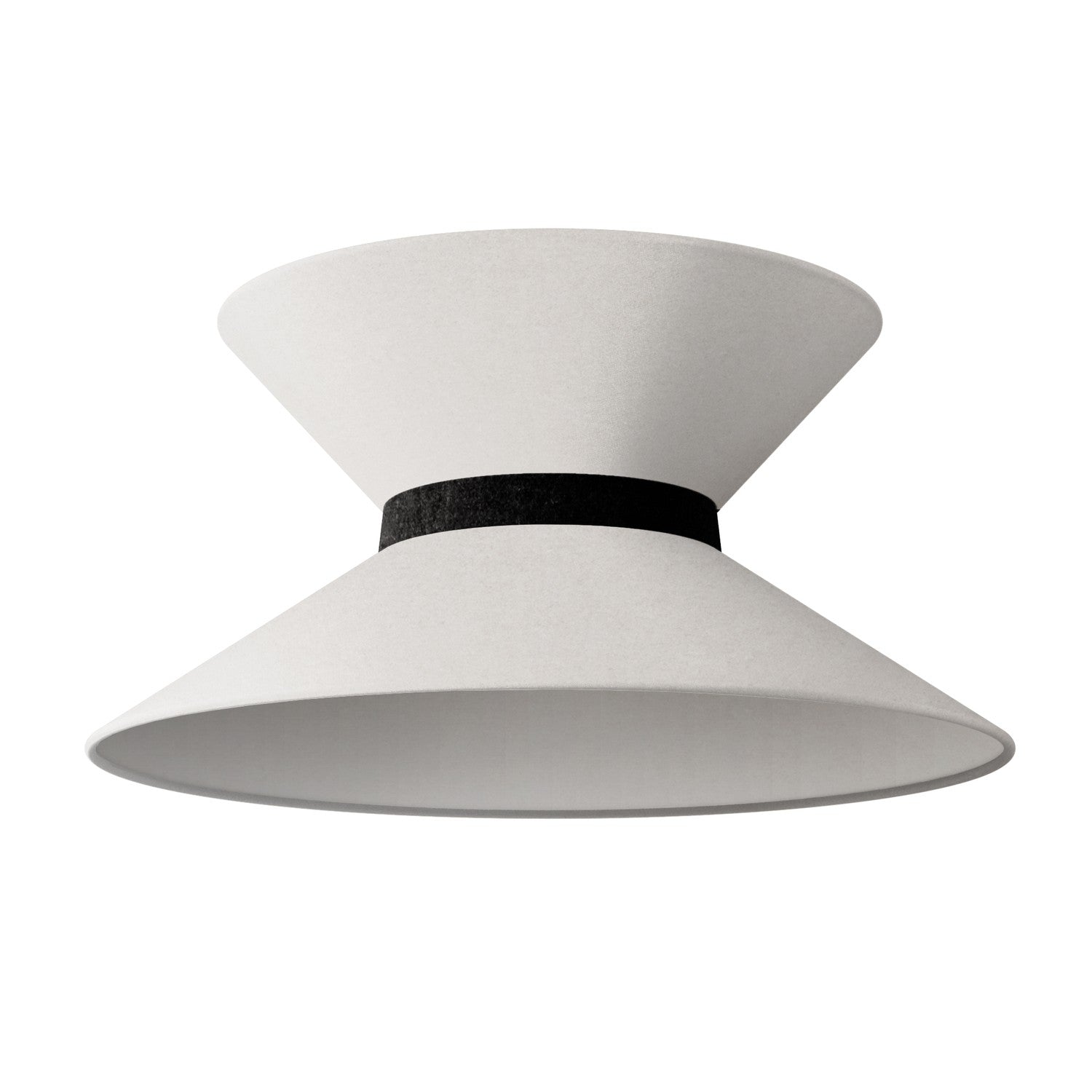 Paralume in tessuto Clessidra per lampada a sospensione - Lana Sabbia Lana grigio scuro