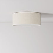 Plafoniera in tessuto Small Juta chiara - Made in Italy