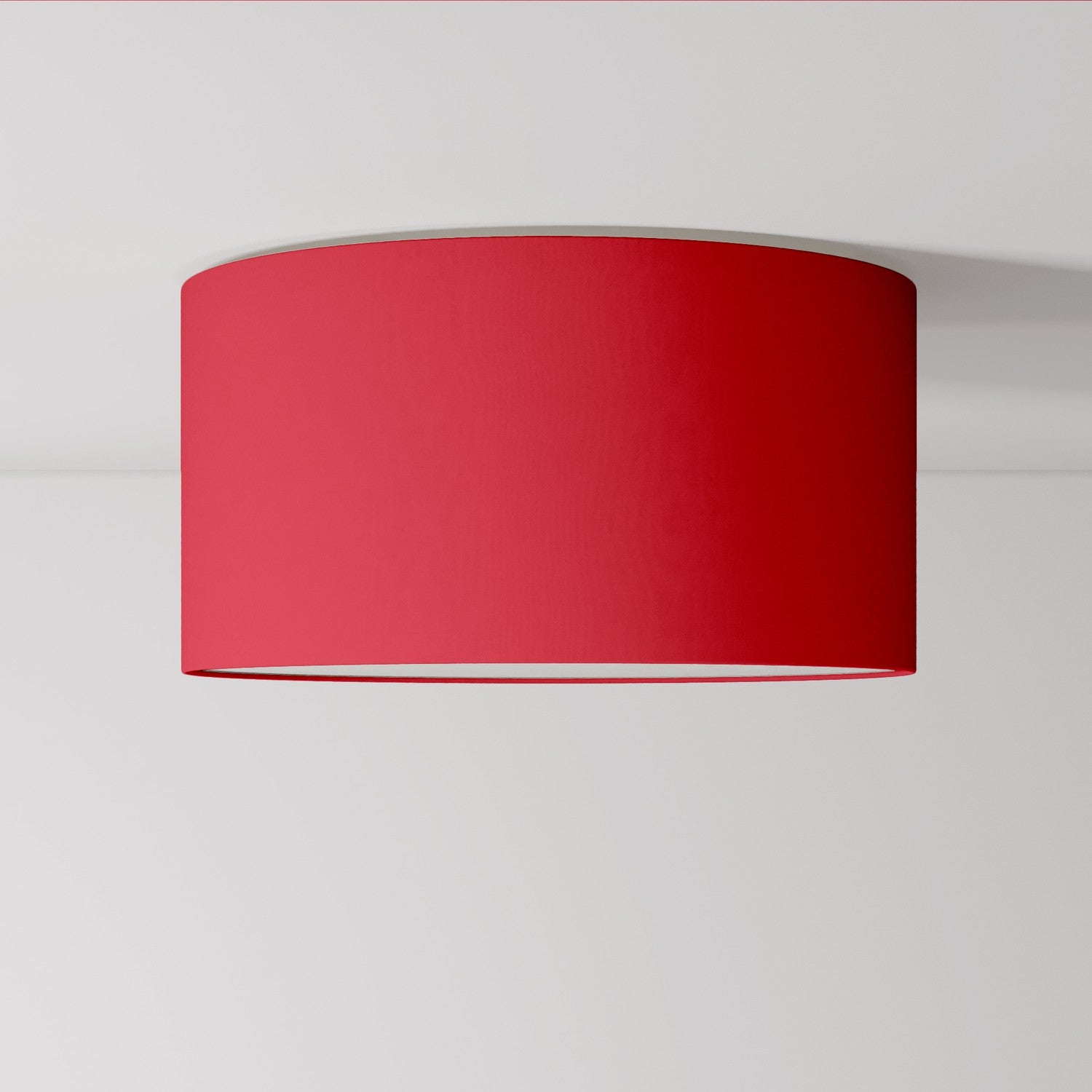 Plafoniera in tessuto Medium - Made in Italy - Teletta rossa