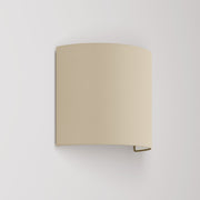 Applique Ventola con paralume in tessuto Arenal tortora - Made in Italy