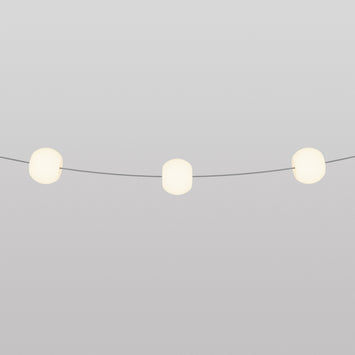 Lichtslinger met 3 lichtpunten voor buiten IP67 Grijs - Marina3 Cherry