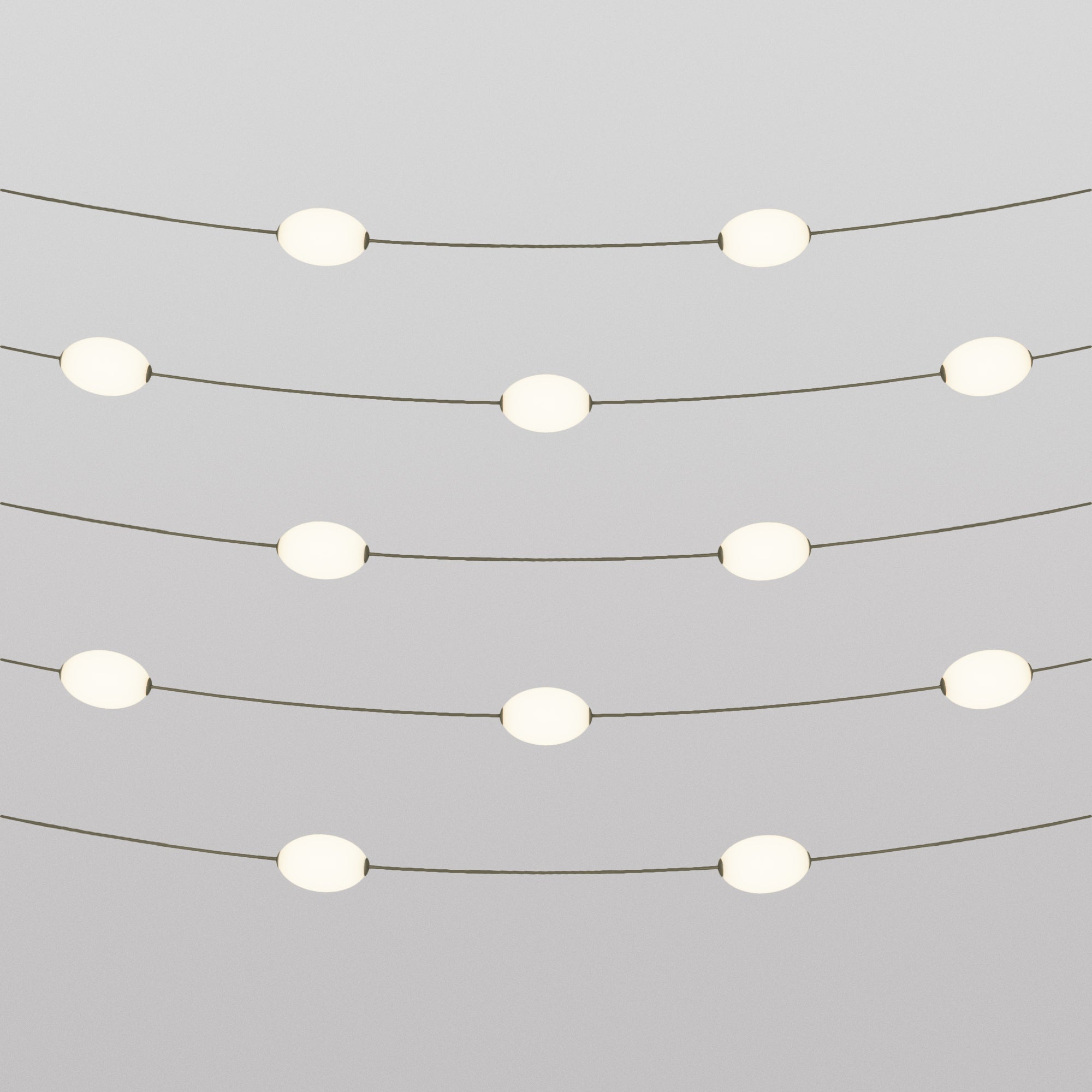 Lichtslinger met 12 lichtpunten voor buiten IP67 Olijfgroen - Marina12