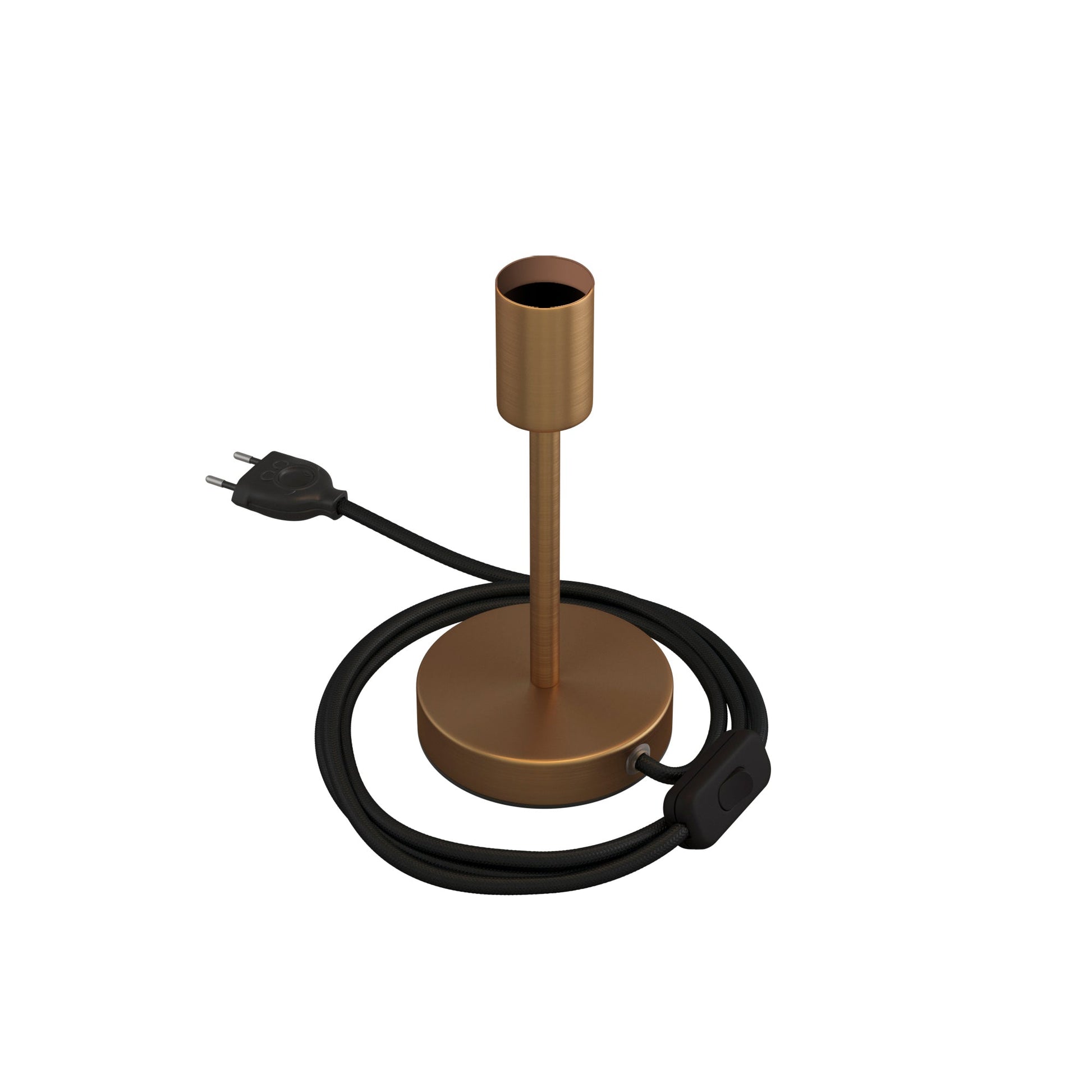 Alzaluce - Lampada da tavolo in metallo - Bronzo satinato 15 cm