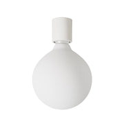 Applique Bianca con lampadina a bulbo effetto porcellana - Waterproof IP44 - IO