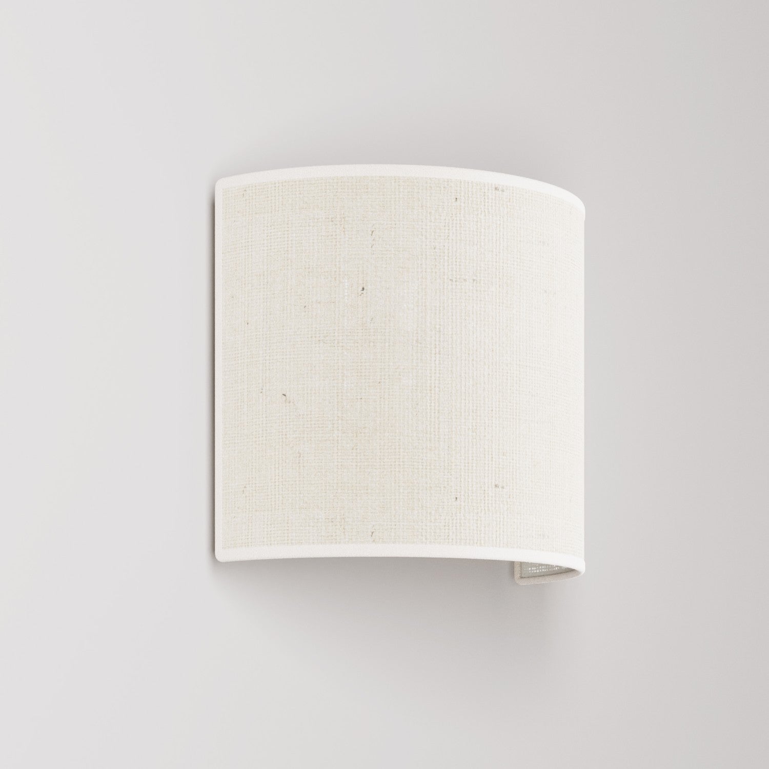 Applique Ventola con paralume in tessuto Juta chiara - Made in Italy