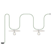 Catenaria Modulair da esterno IP65 portatile con 2 paralumi - Bianco