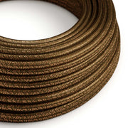 Cavo glitterato per illuminazione Marrone Espresso - L'Originale Creative Cables, ottimo creare lampade e lampadari - RL13