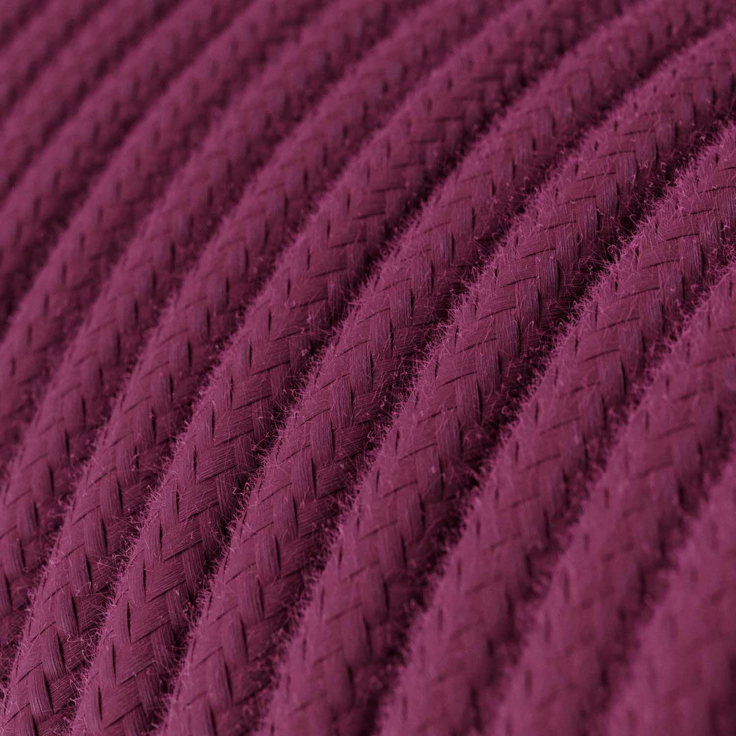 Cavo tessile in cotone color Vinaccia - L'Originale Creative Cables, progettato per valorizzare i tuoi lampadari - RC32