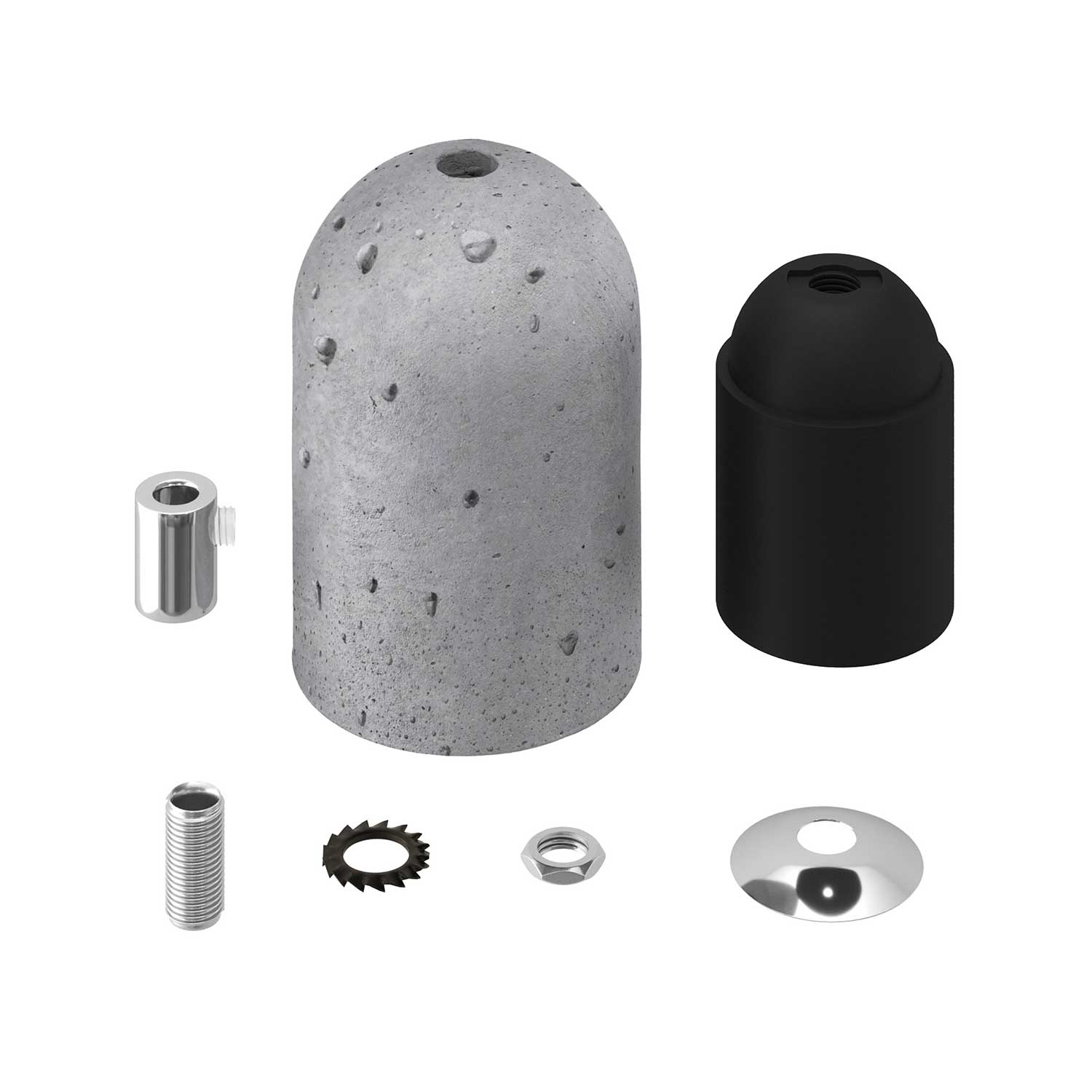 Cement Light Bulb Socket Kit - Light