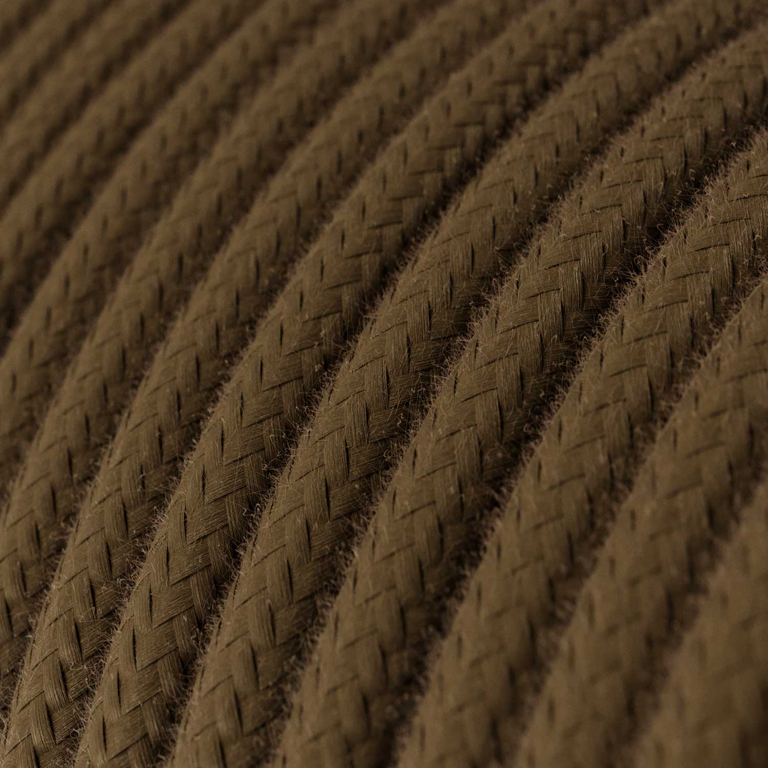 Cloth Covered Wire - Brown Cotton RC13 - UL Listed