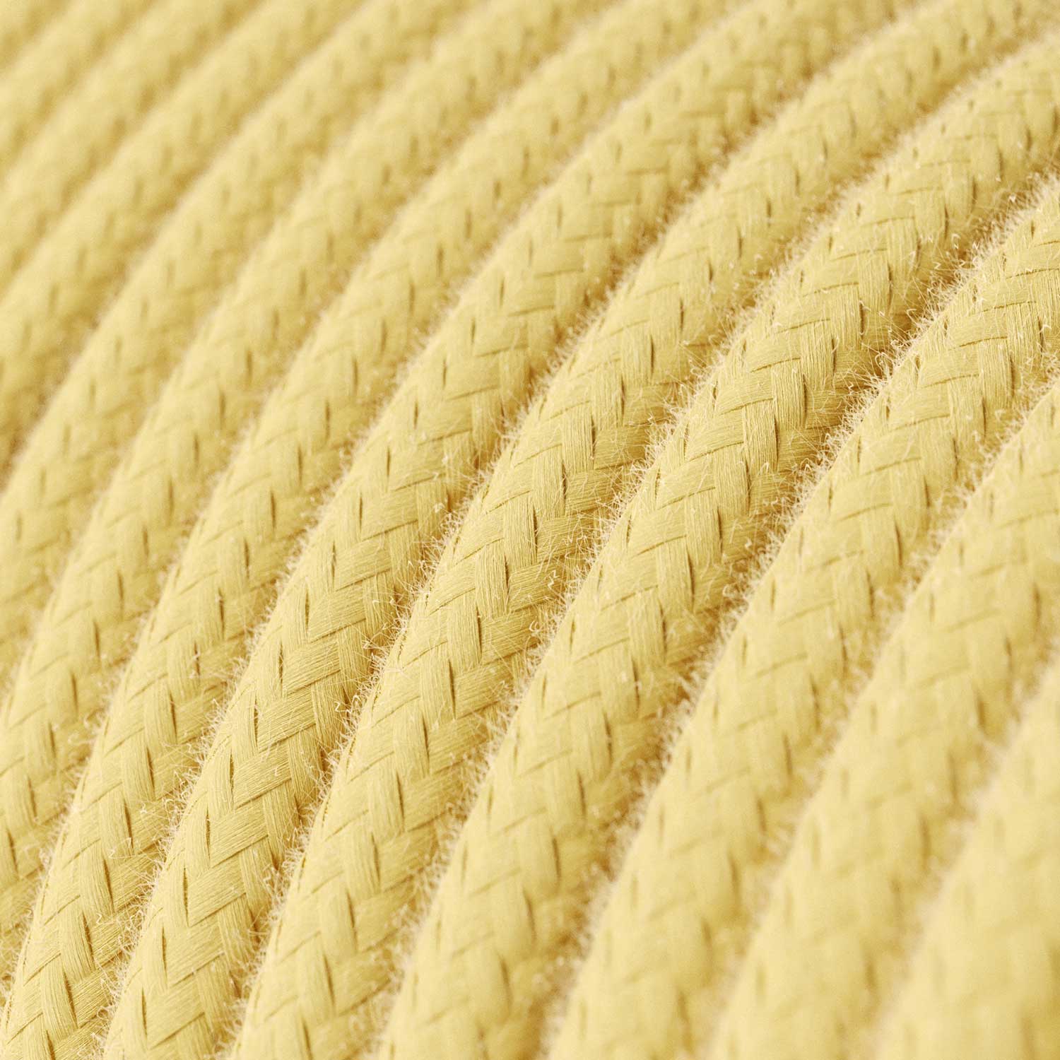 Cloth Covered Wire - Pale Yellow Cotton RC10 - UL Listed