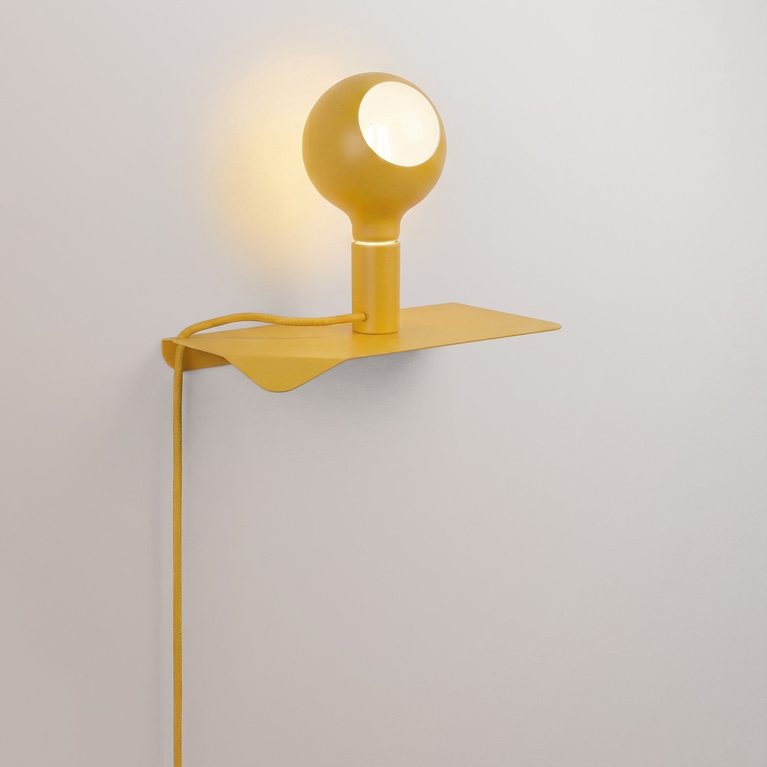 Combo Camo - Lampada con mensola - Giallo - Creative Cables