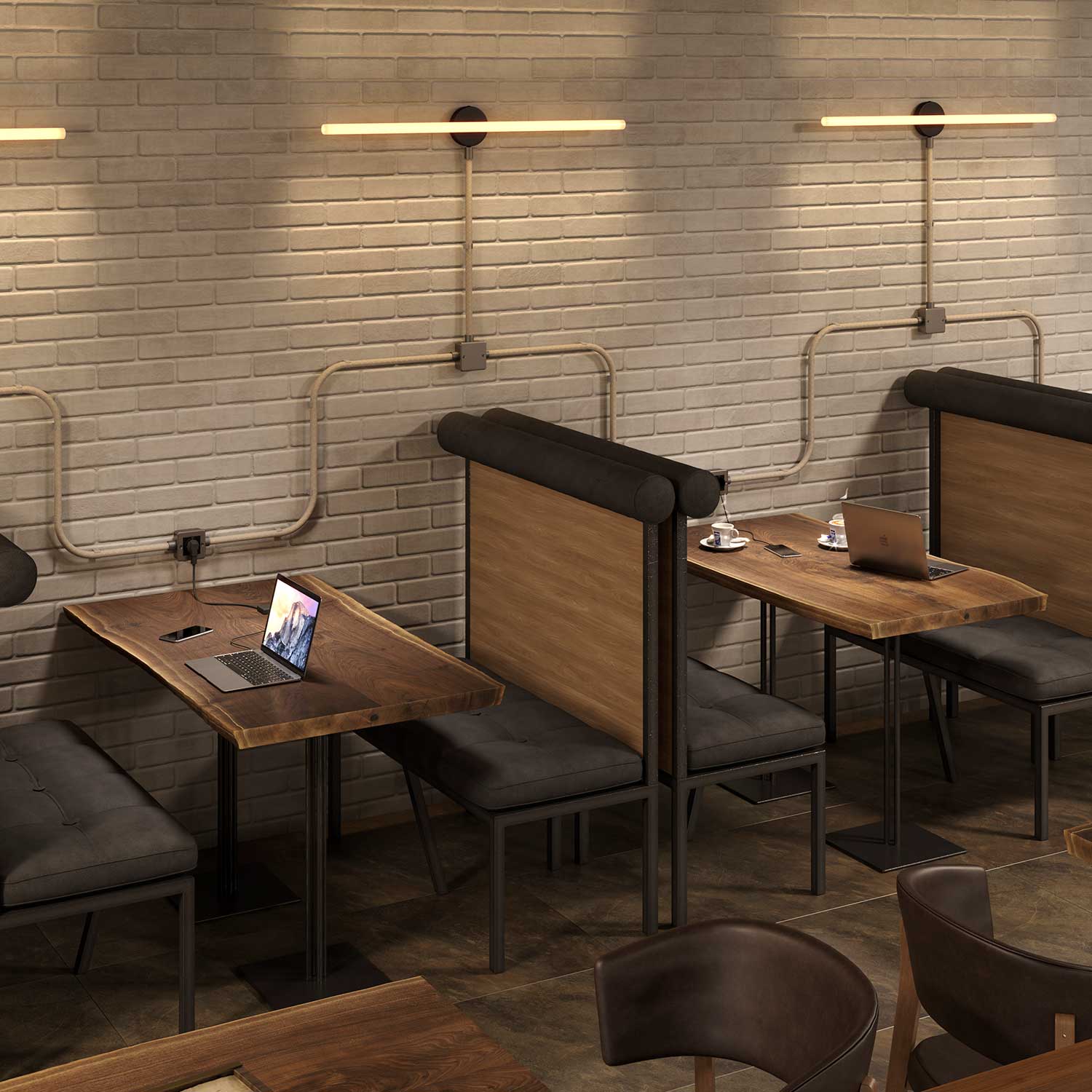 Creative-Tube flexible conduit, Neutral Natural Linen RN01 fabric covering, 20 mm diameter