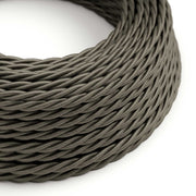 Dark Gray Rayon covered Twisted electric cable - TM26