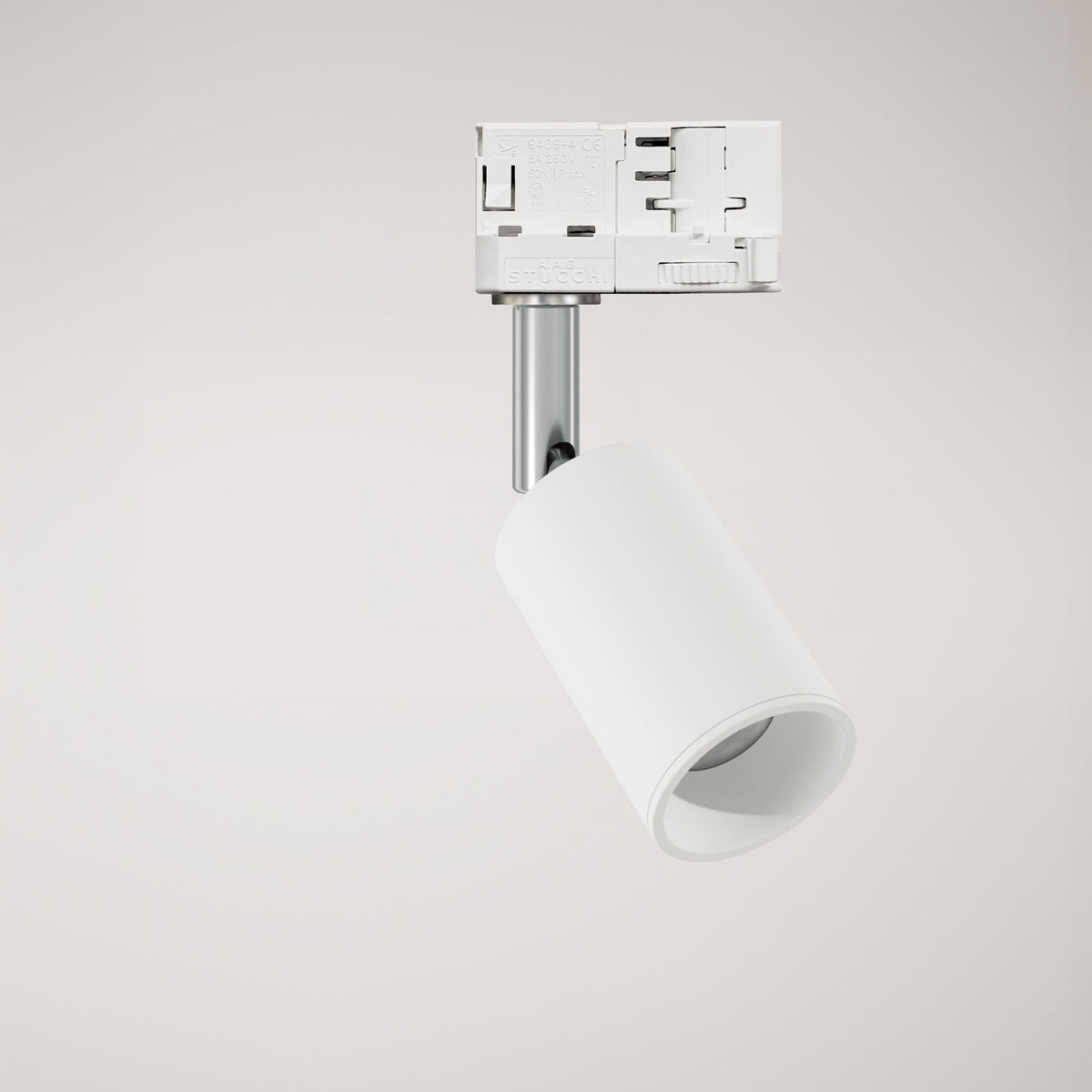 Faretto orientabile Bispot per sistema a binario - Bianco opaco Si Stucchi