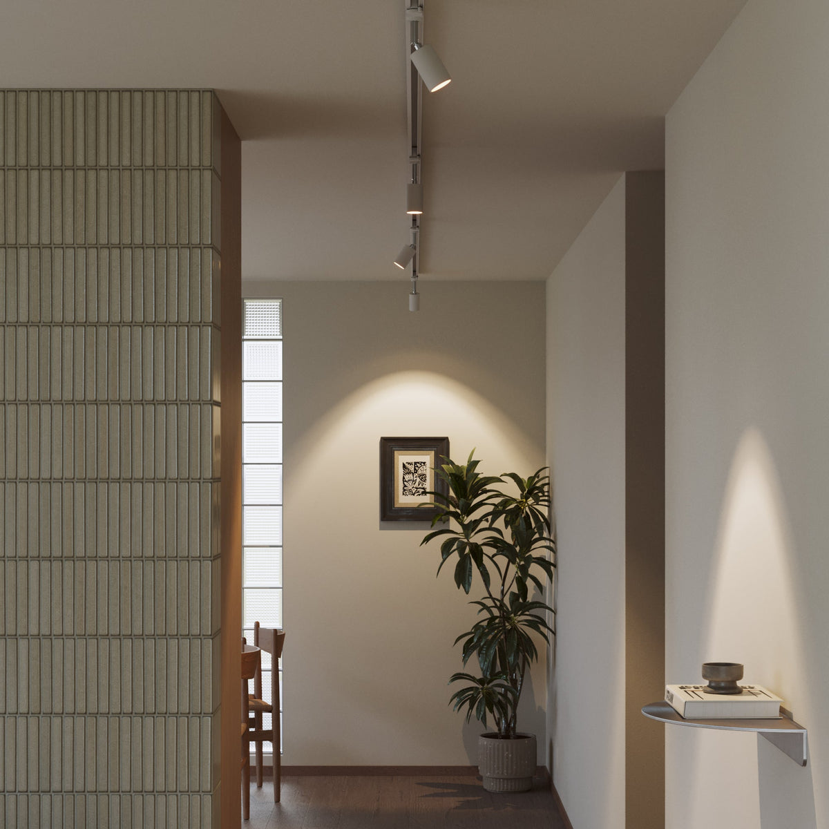 Faretto orientabile Bispot per sistema a binario - Bianco opaco Si Powergear