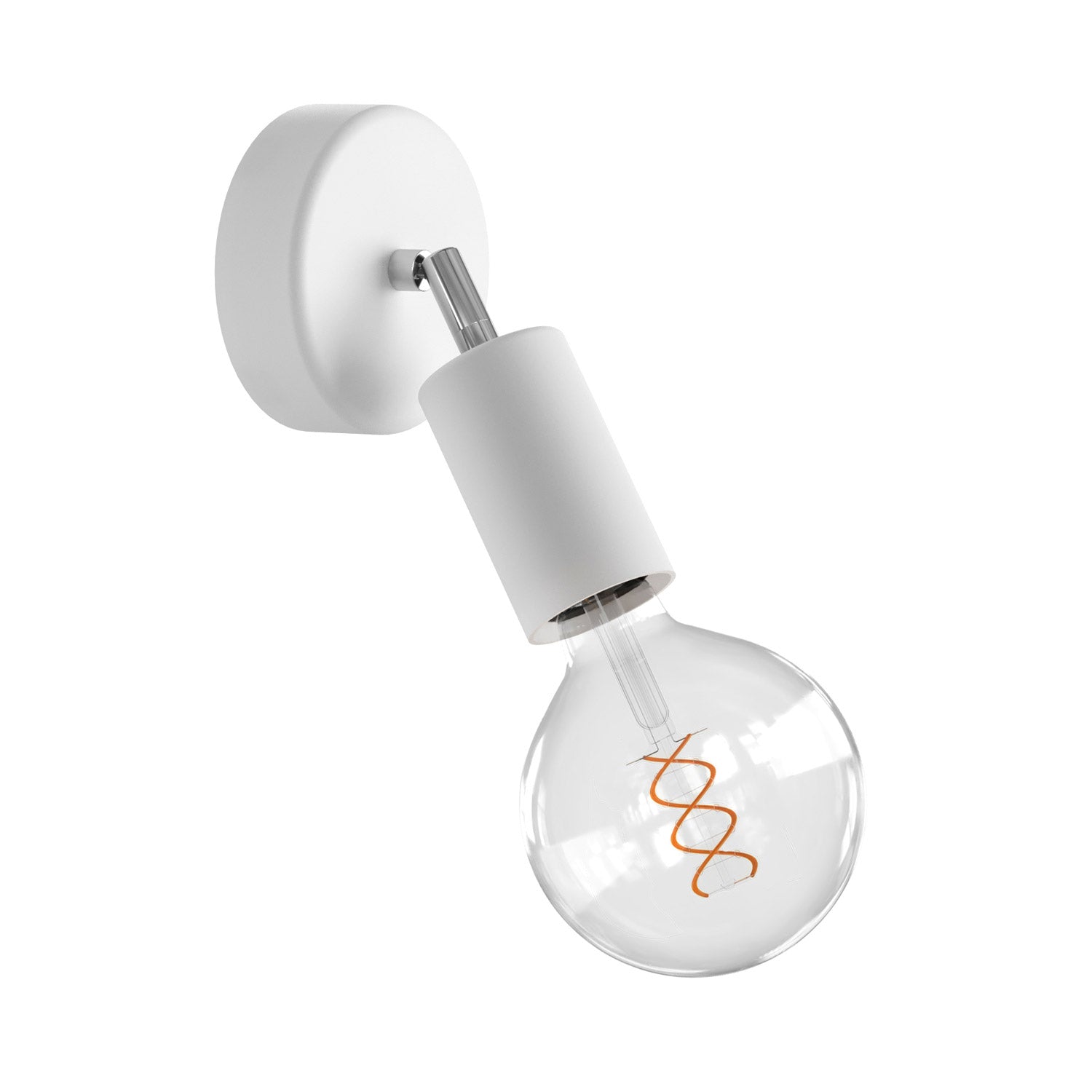 Fermaluce EIVA ELEGANT with adjustable joint, canopy and socket for wet locations - White