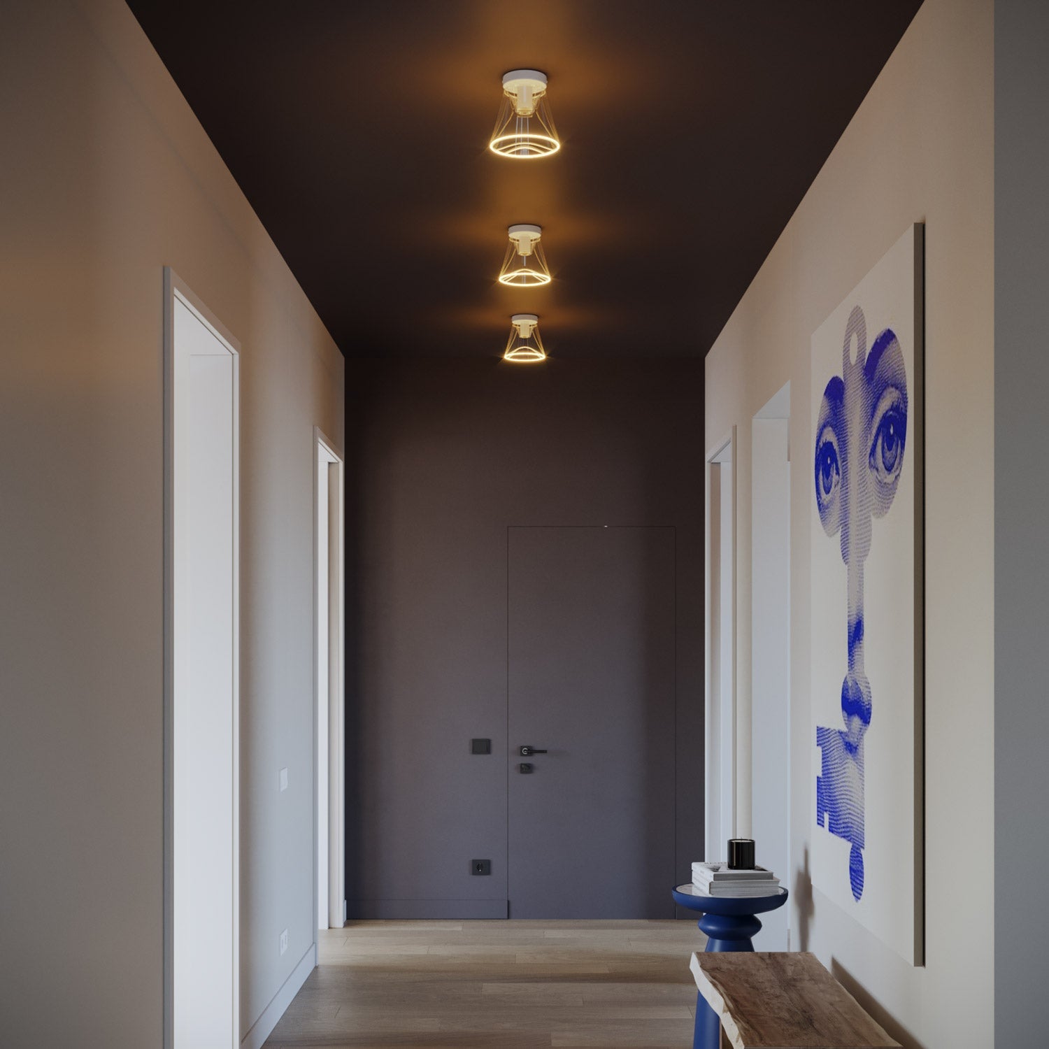 Fermaluce wall lamp Matt white with G01 bulb