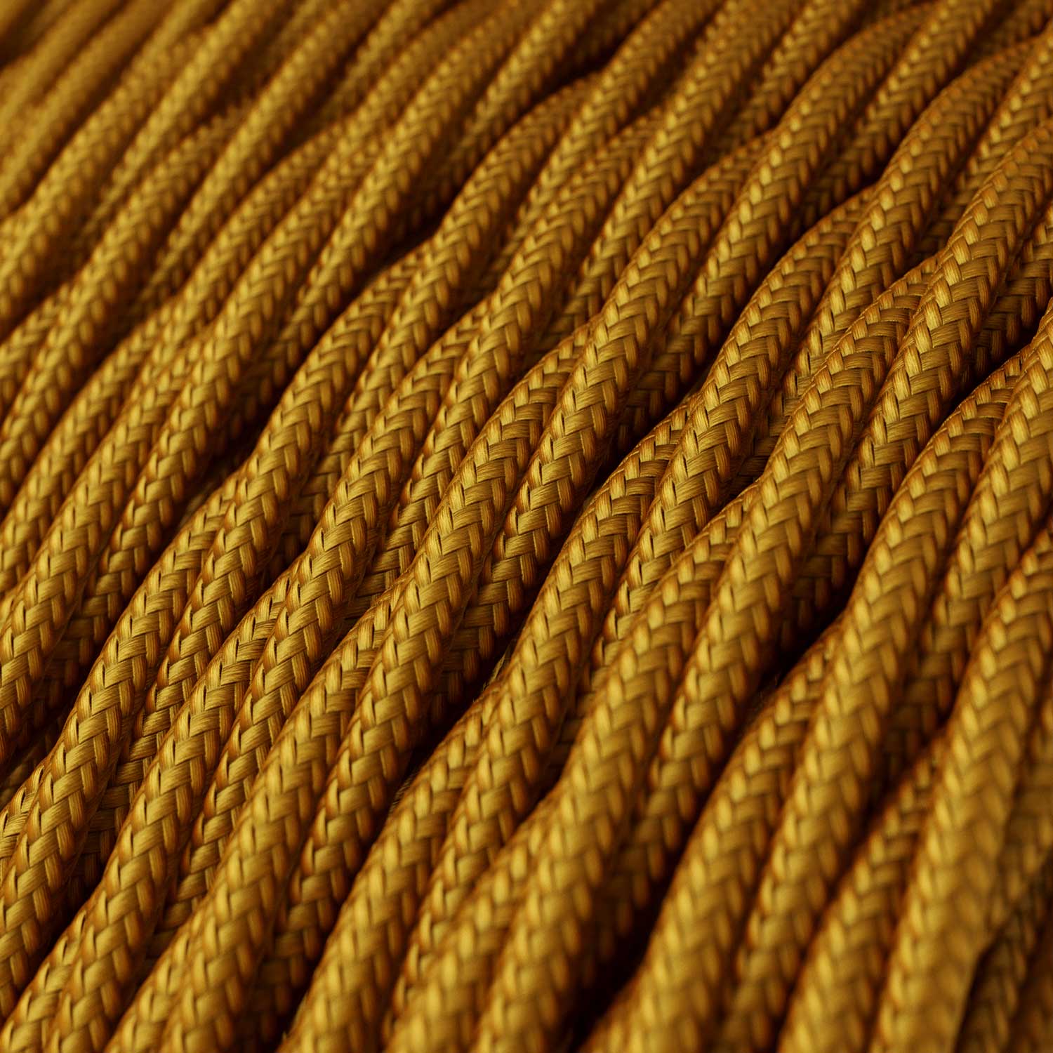 Gold Rayon covered Twisted electric cable - TM05