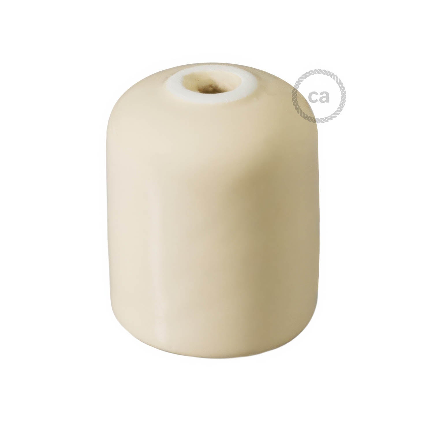 Kit portalampada E27 in ceramica - Avorio