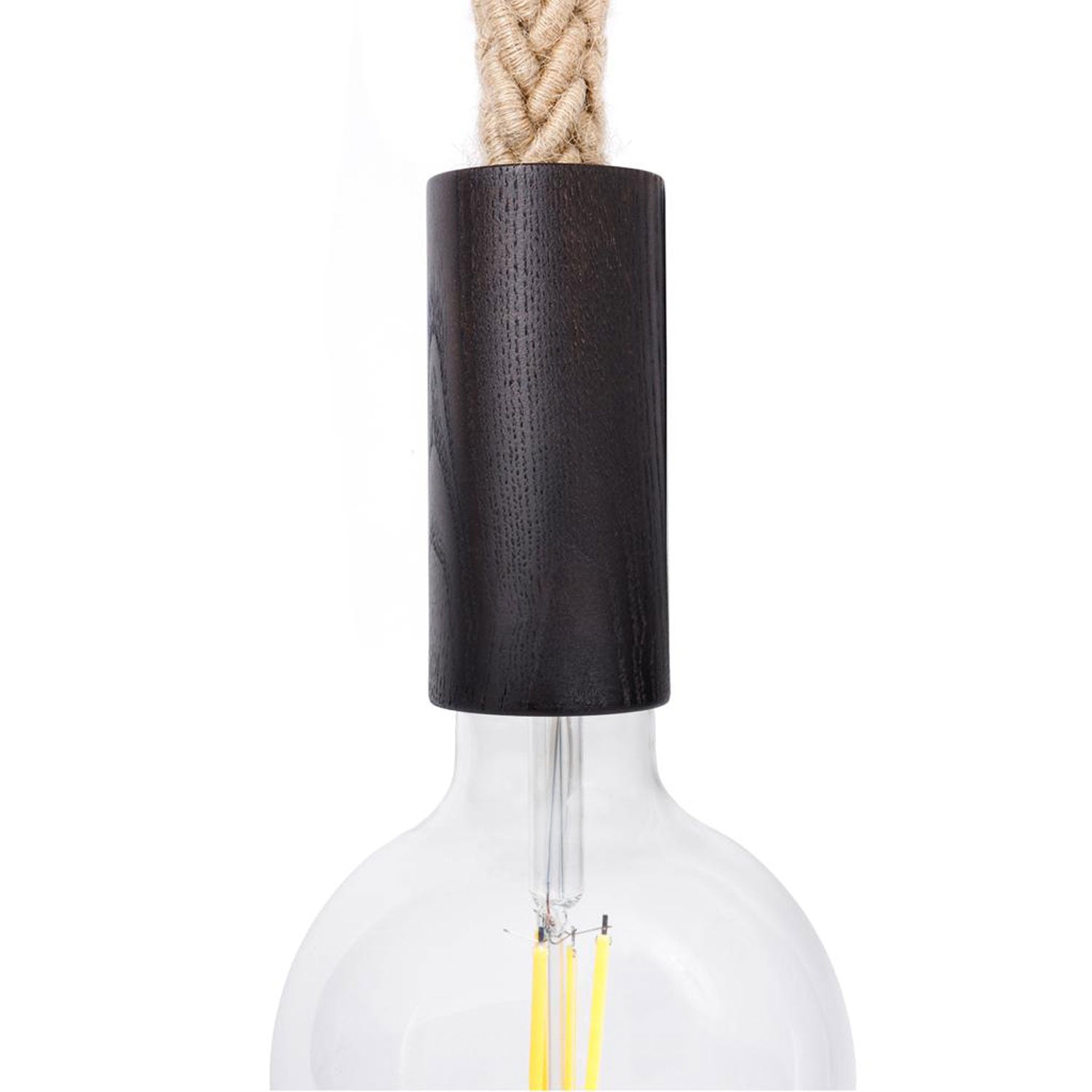 Kit portalampada E27 in legno per cordone 2XL - Effetto Wengé - Creative Cables