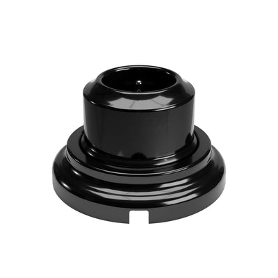 Frans stopcontactset en porseleinen basis - Zwart
