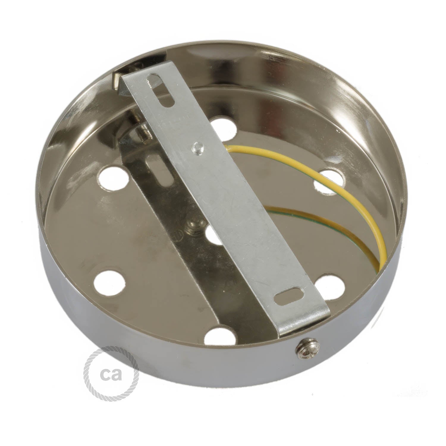 Kit rosone cilindrico in metallo a 7 fori - Cromo Conico