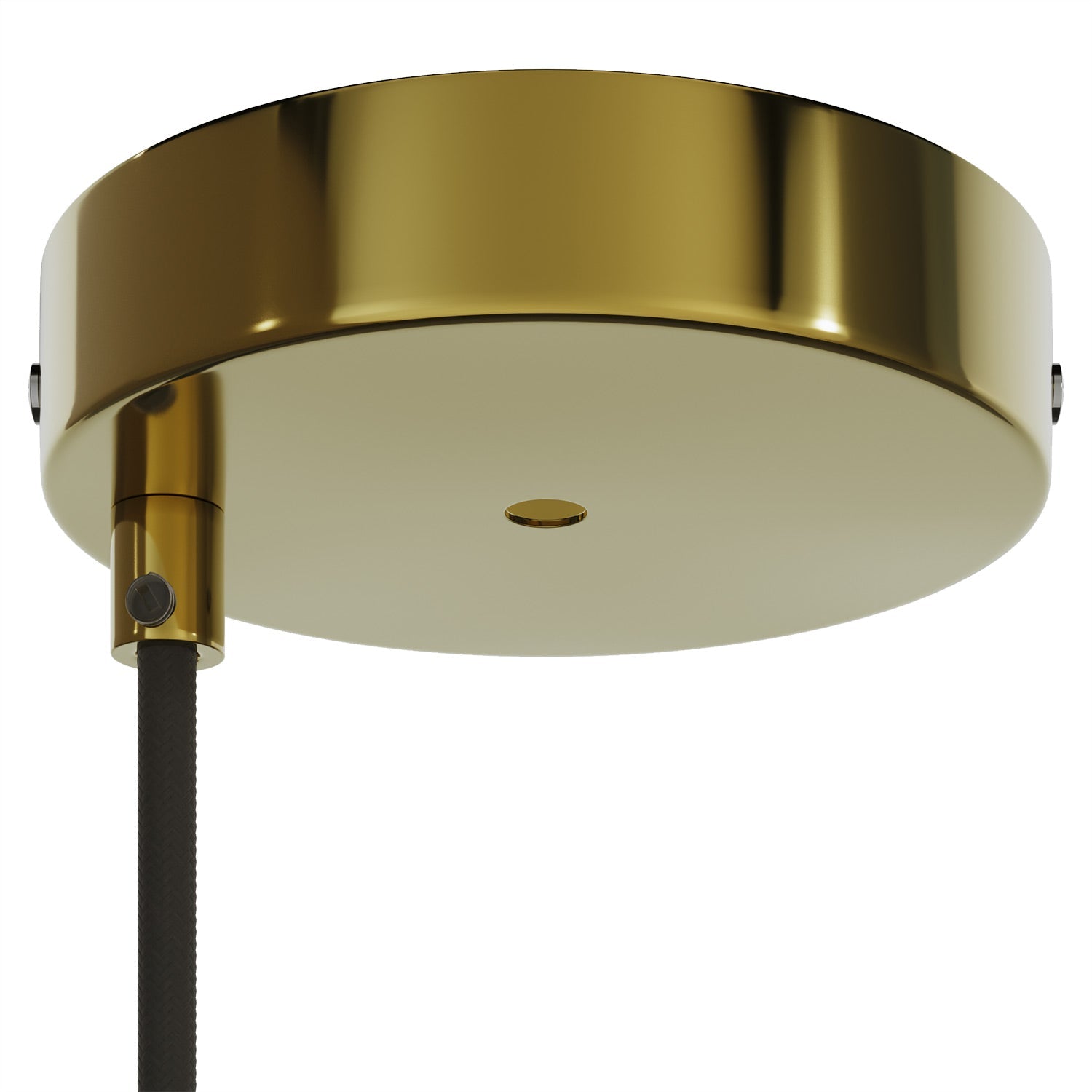 Kit rosone cilindrico in metallo Ø 120 mm a 2 fori centrali e decentrati - Ottone