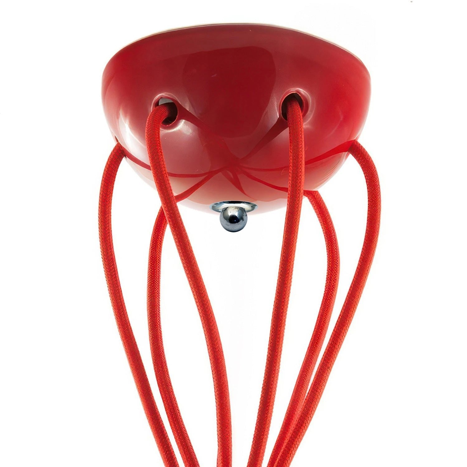 Kit rosone in ceramica a 6 fori - Rosso - Creative Cables