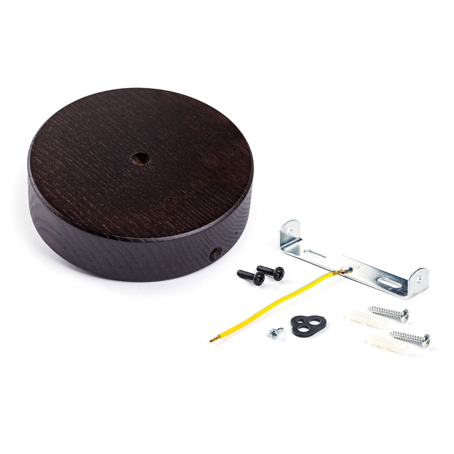 Kit rosone in legno - Effetto Wengé - Creative Cables