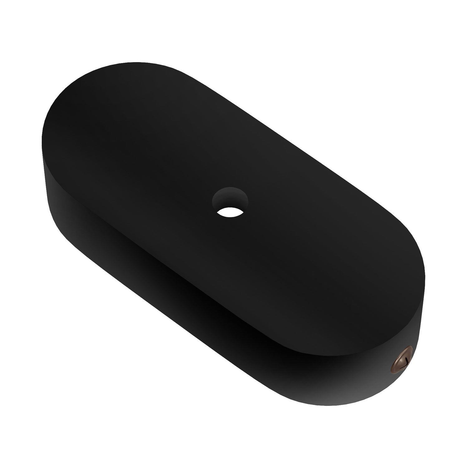 Kit rosone in legno ovale - Nero - Creative Cables