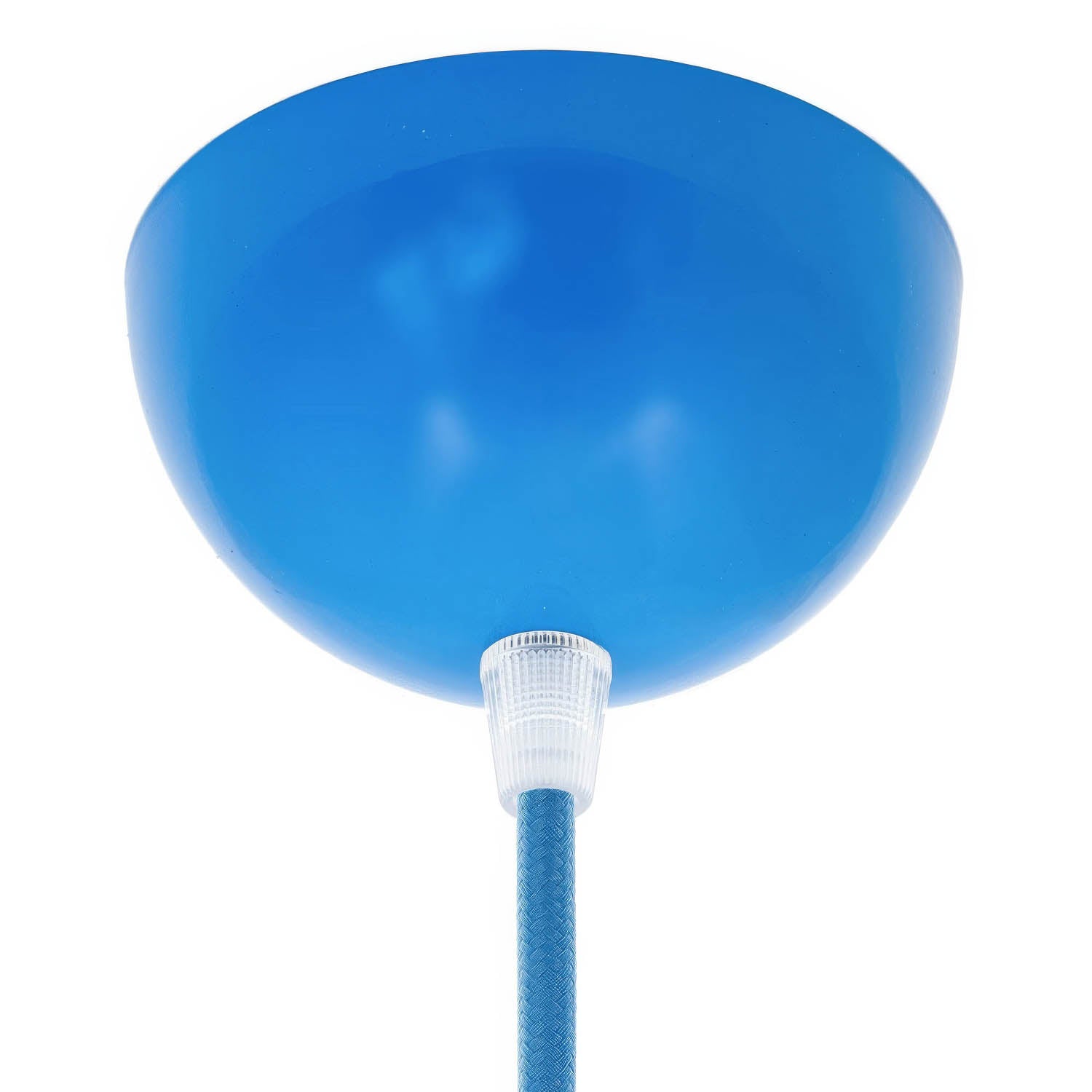 Kit rosone semisferico in metallo verniciato - Azzurro - Creative Cables